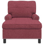 Lounge-Liege mit Kissen Weinrot 91 x 157 x 91 cm Stoff