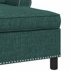 Lounge-Liege mit Kissen Dunkelgrün 91 x 157 x 91 cm Stoff