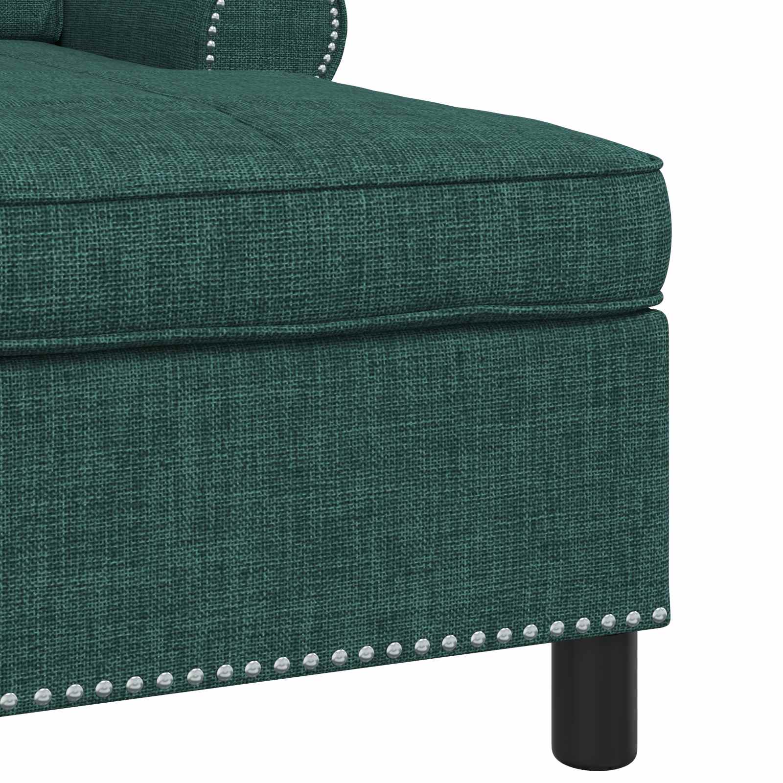 Lounge-Liege mit Kissen Dunkelgrün 91 x 157 x 91 cm Stoff