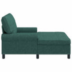 Lounge-Liege mit Kissen Dunkelgrün 91 x 157 x 91 cm Stoff