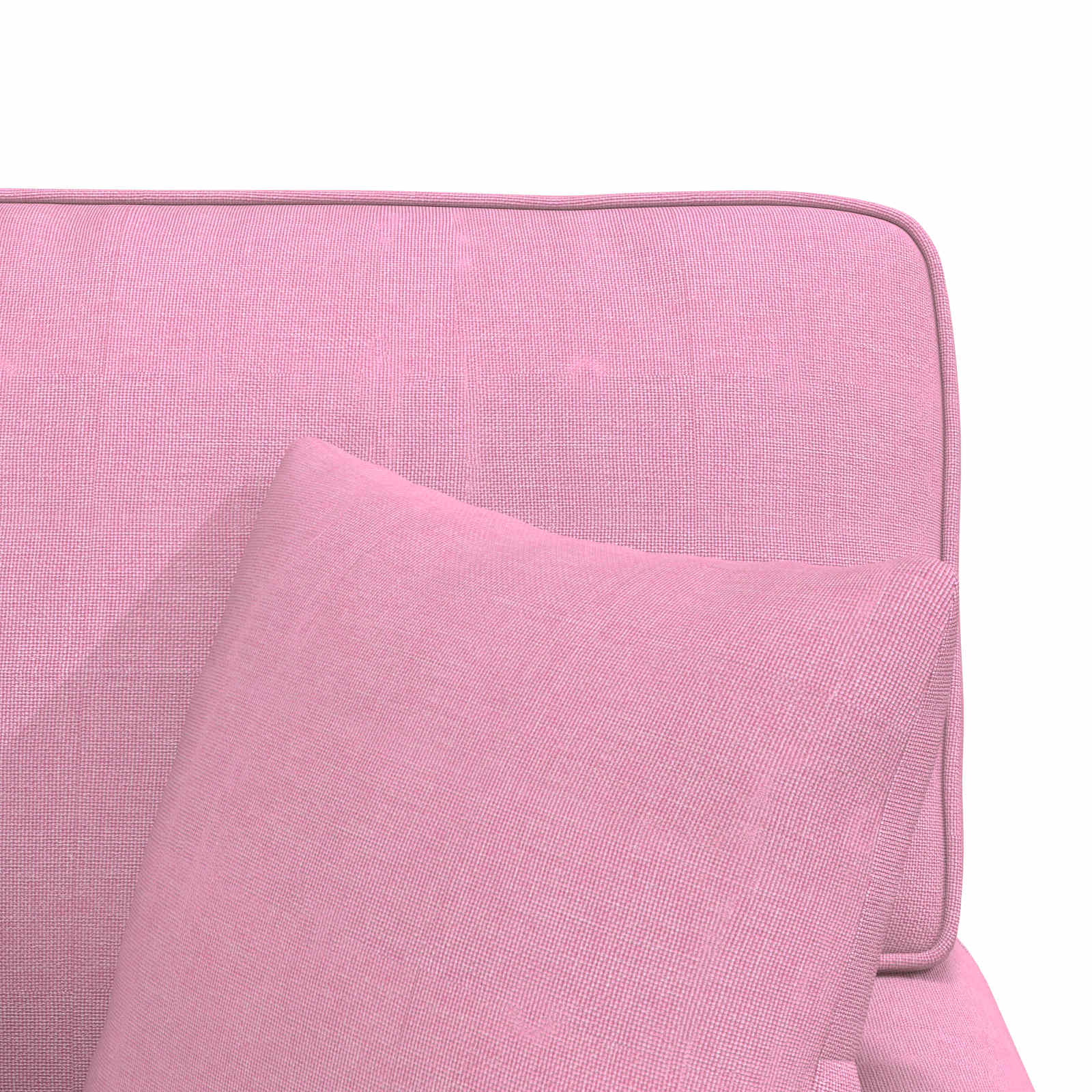 Chaise Lounge mit Rock mit Kissen mit Kissen 3 pcs Rosa Stoff
