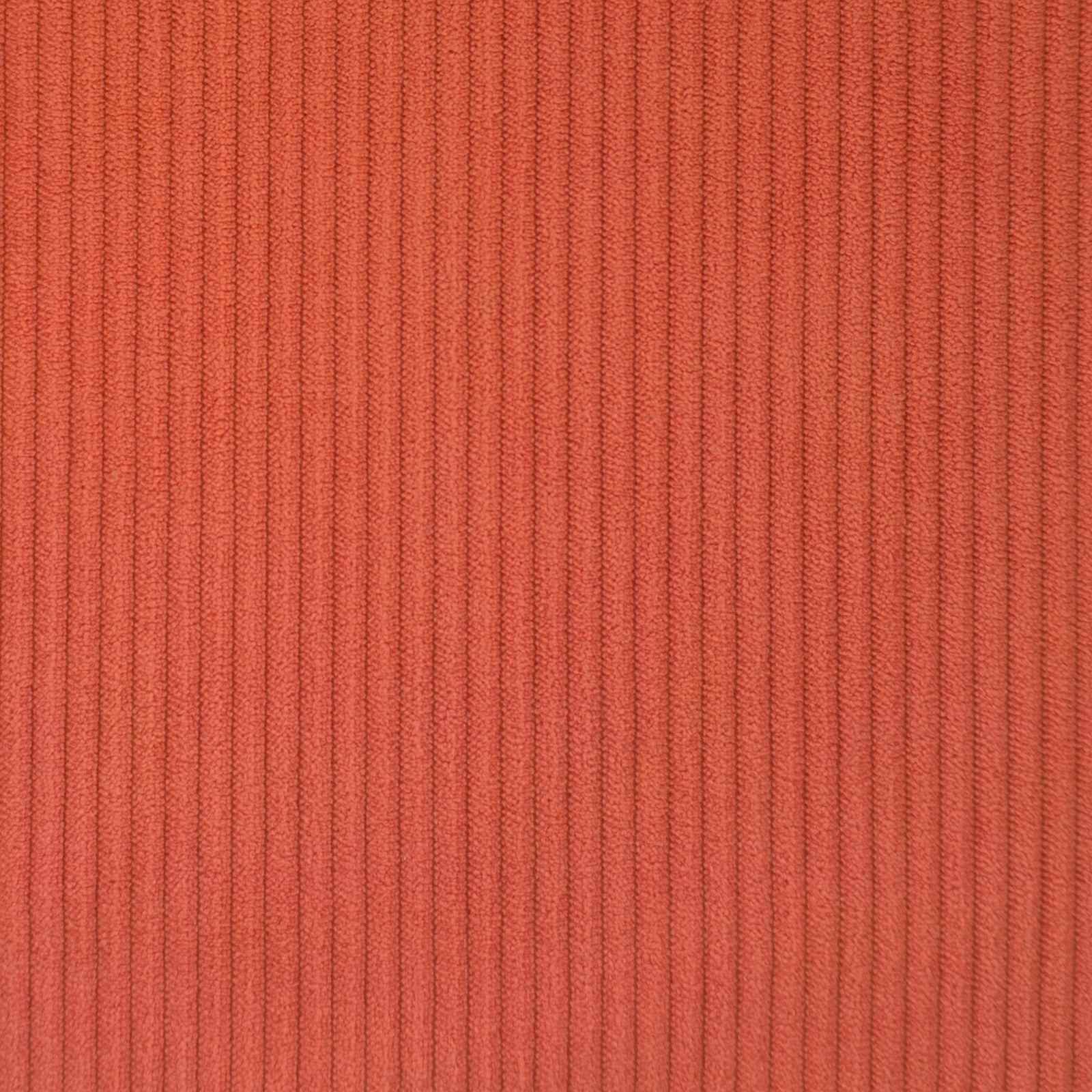 Chaise Lounge mit Rock mit Kissen 3 pcs Rot-Orange Cordstoff