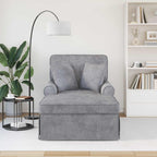 Chaise Lounge mit Rock Hellgrau 157 x 91 x 91 cm ARES