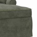 Chaise Lounge mit Rock mit Kissen Grün 157 x 91 x 91 cm ARES