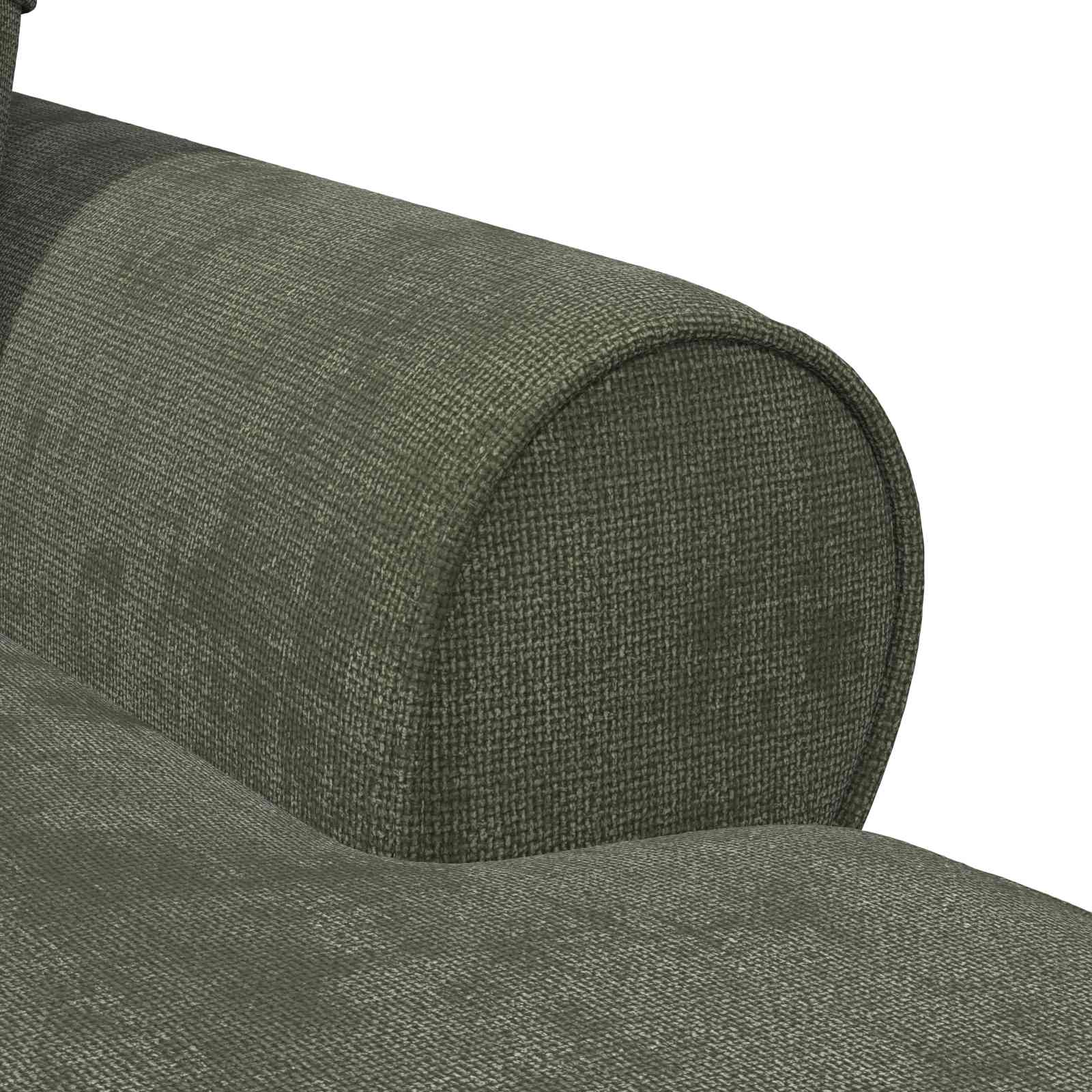 Chaise Lounge mit Rock mit Kissen Grün 157 x 91 x 91 cm ARES