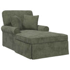 Chaise Lounge mit Rock mit Kissen Grün 157 x 91 x 91 cm ARES