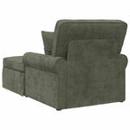Chaise Lounge mit Rock mit Kissen Grün 157 x 91 x 91 cm ARES