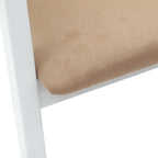 Esszimmerstühle 2 pcs Weiß 54 x 57 x 73 cm Massives Gummiholz