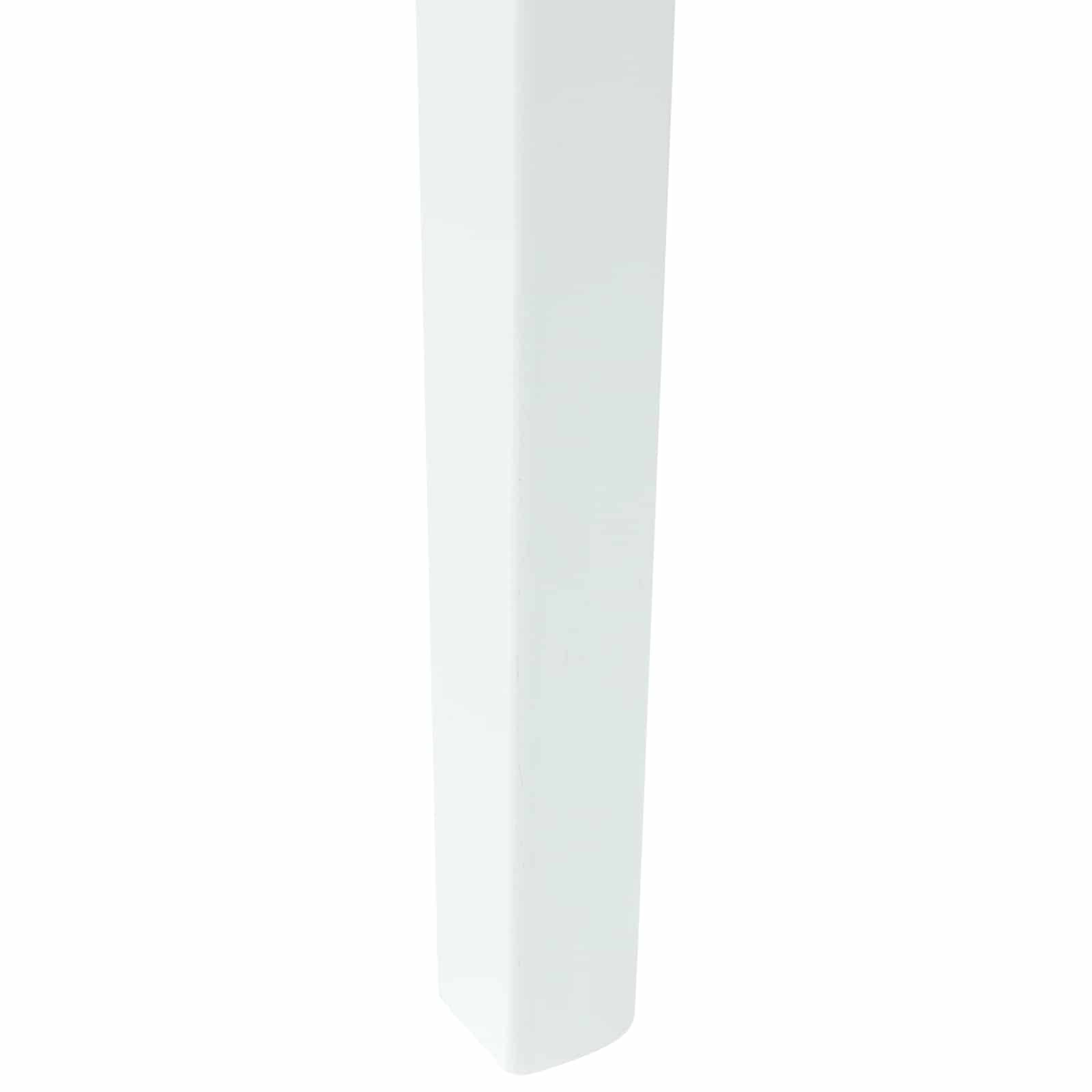 Esszimmerstühle 2 pcs Weiß 54 x 57 x 73 cm Massives Gummiholz