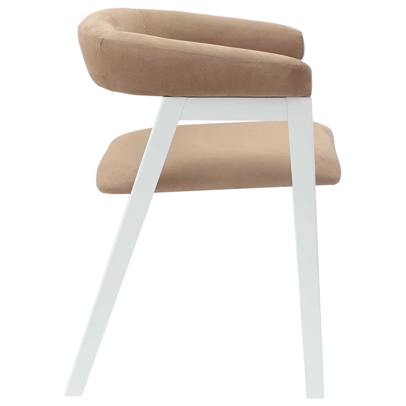 Esszimmerstühle 2 pcs Weiß 54 x 57 x 73 cm Massives Gummiholz