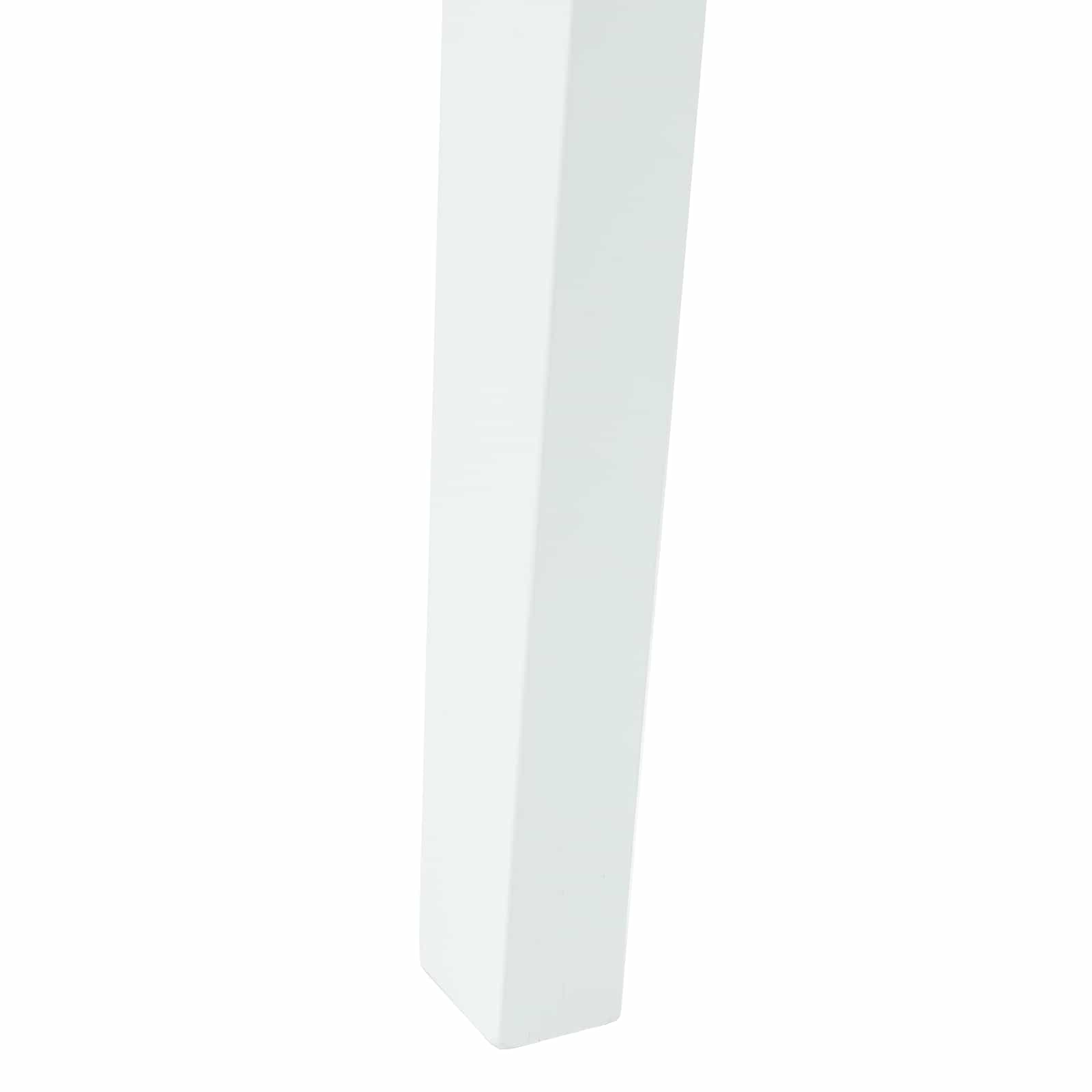 Esszimmerstühle 2 pcs Weiß 42 x 47.5 x 81 cm Massives Gummiholz