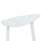 Esszimmerstühle 2 pcs Weiß 42 x 47.5 x 81 cm Massives Gummiholz