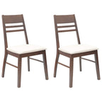 Esszimmerstühle 2 pcs Hellbraun 43 x 54 x 89 cm