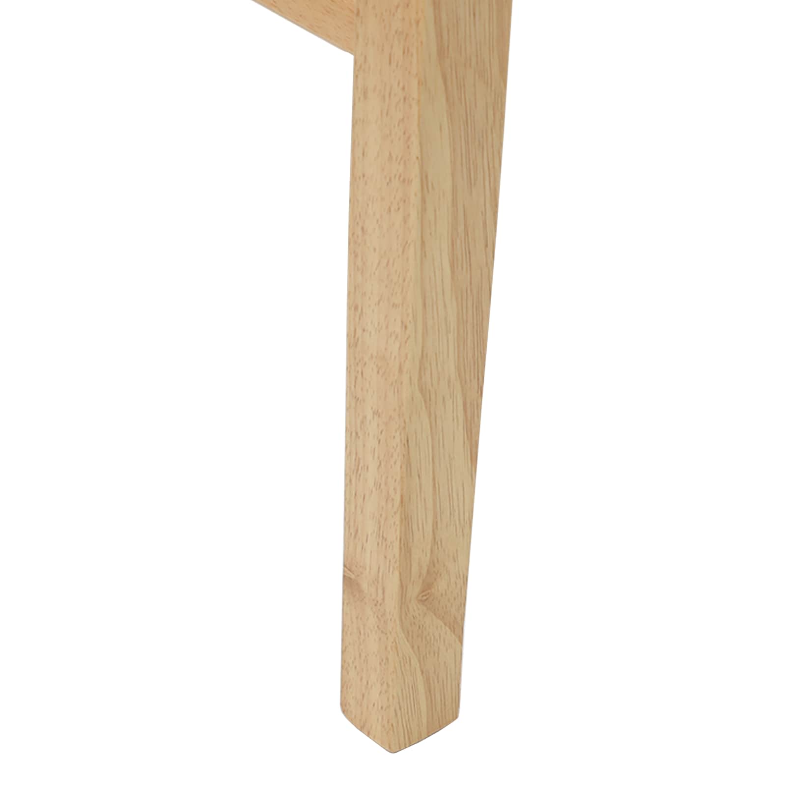 Esszimmerstühle 2 pcs Natur 43 x 54 x 89 cm Massives Gummiholz