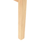 Esszimmerstühle 2 pcs Natur 43 x 54 x 89 cm Massives Gummiholz