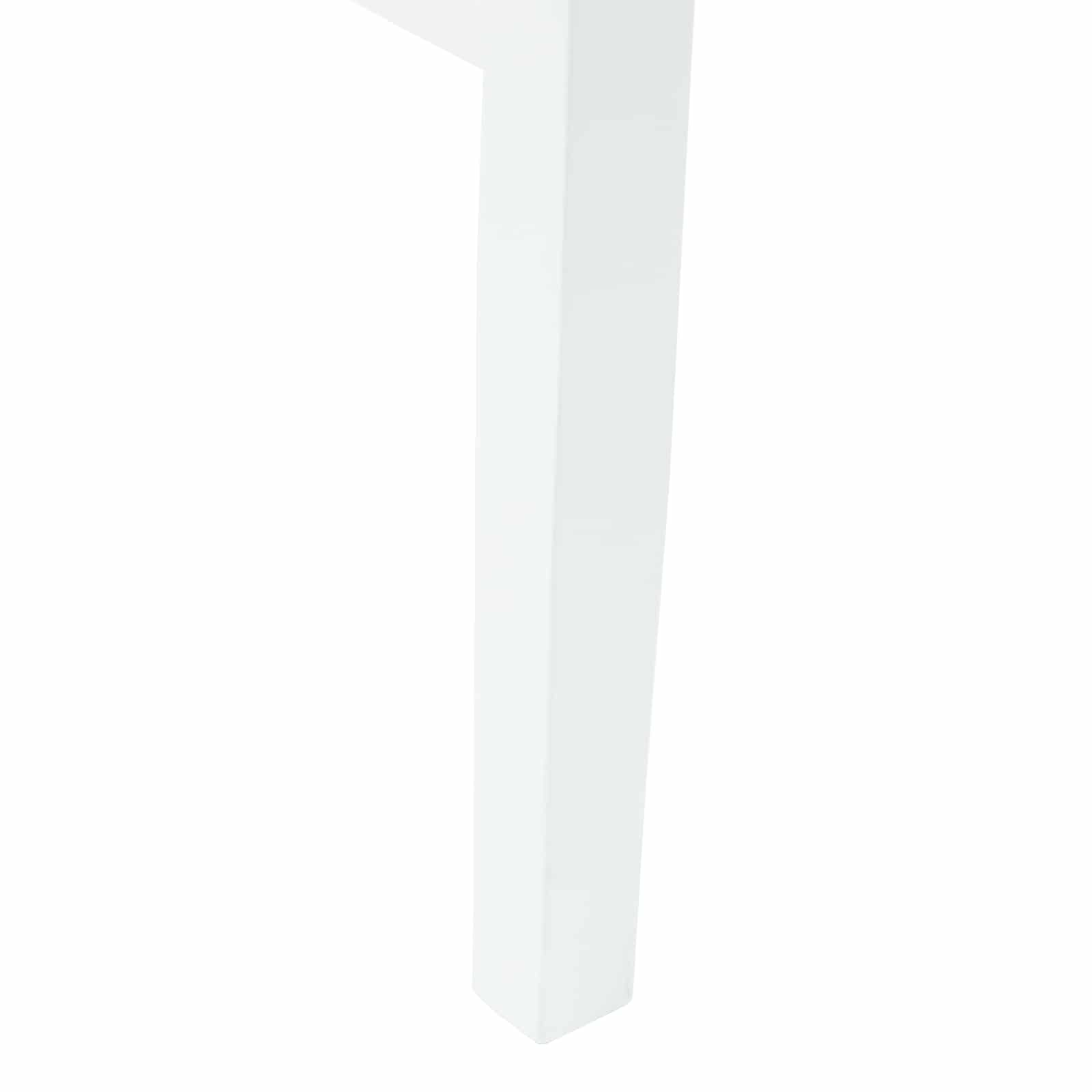 Esszimmerstühle 2 pcs Weiß 43 x 54 x 89 cm Massives Gummiholz