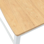Esszimmerstühle 2 pcs Weiß 43 x 54 x 89 cm Massives Gummiholz