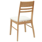 Esszimmerstühle 2 pcs Natur 43 x 54 x 89 cm Massives Gummiholz