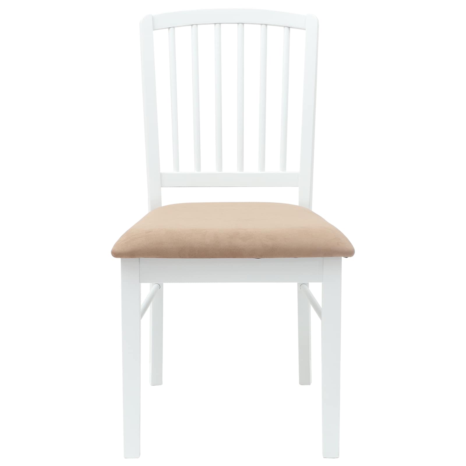 Esszimmerstühle 2 pcs Weiß 50 x 52,5 x 91 cm Massives Gummiholz