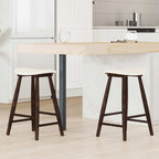 Esszimmerstühle 2 pcs Hellbraun 46 x 37 x 63 cm
