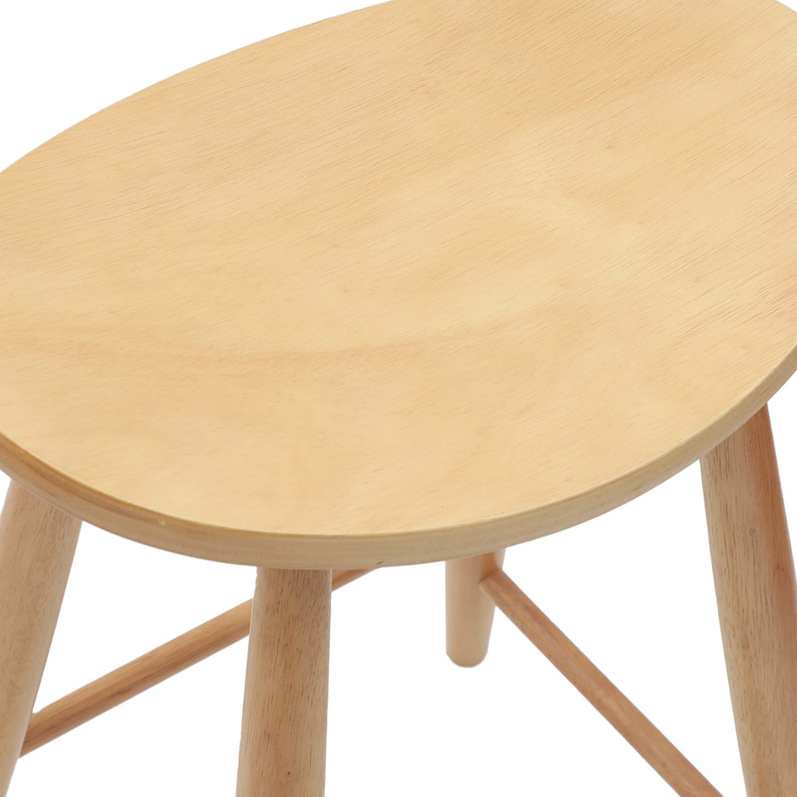 Esszimmerstühle 2 pcs Natur 46 x 37 x 63 cm Massives Gummiholz