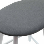 Esszimmerstühle 2 pcs Weiß 46 x 37 x 63 cm Massives Gummiholz
