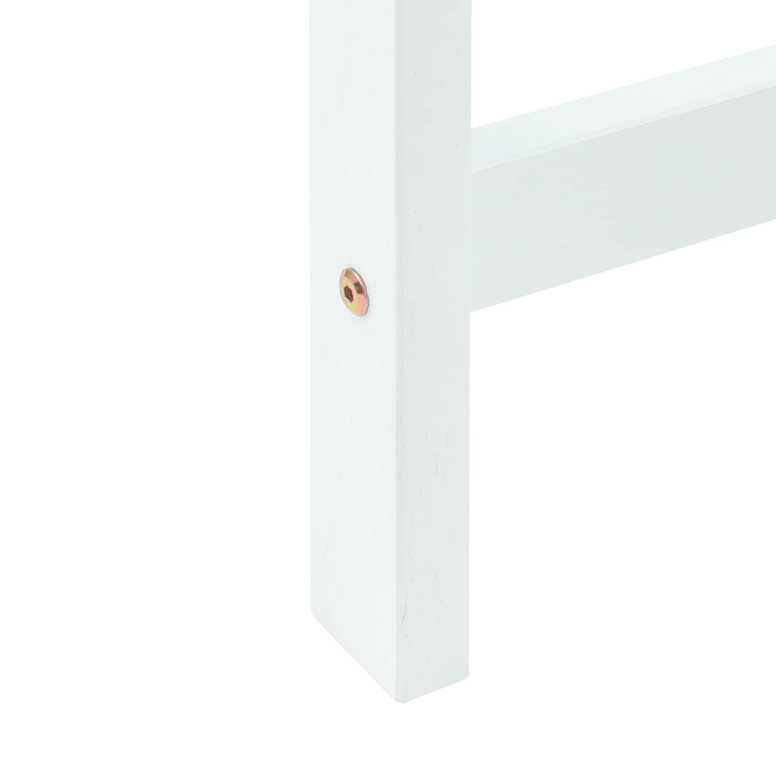 Esszimmerstühle 2 pcs Massives Gummiholz Weiß