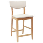 Esszimmerstühle 2 pcs Natur 48 x 49 x 95 cm Massives Gummiholz