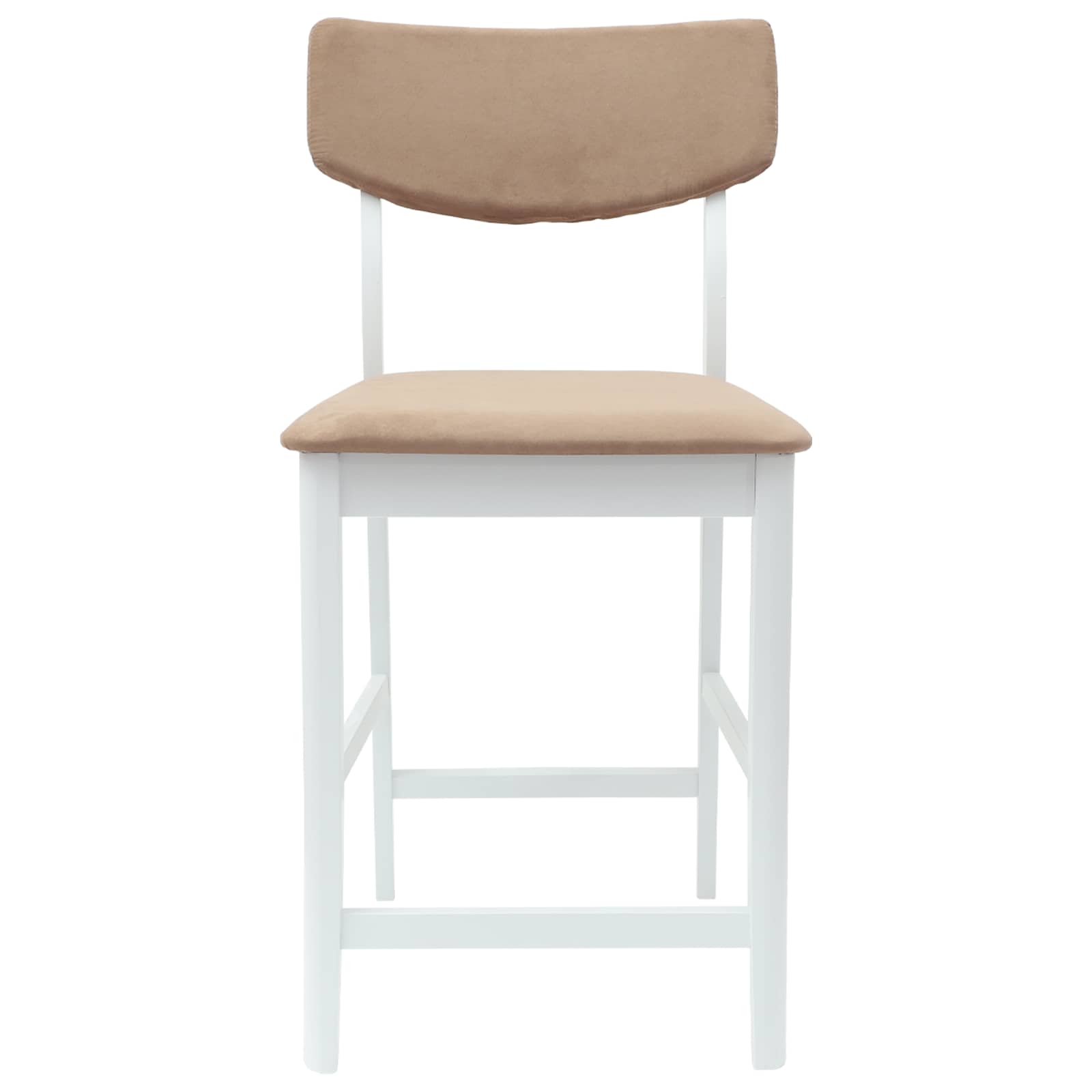 Esszimmerstühle 2 pcs Weiß 48 x 49 x 95 cm Massives Gummiholz