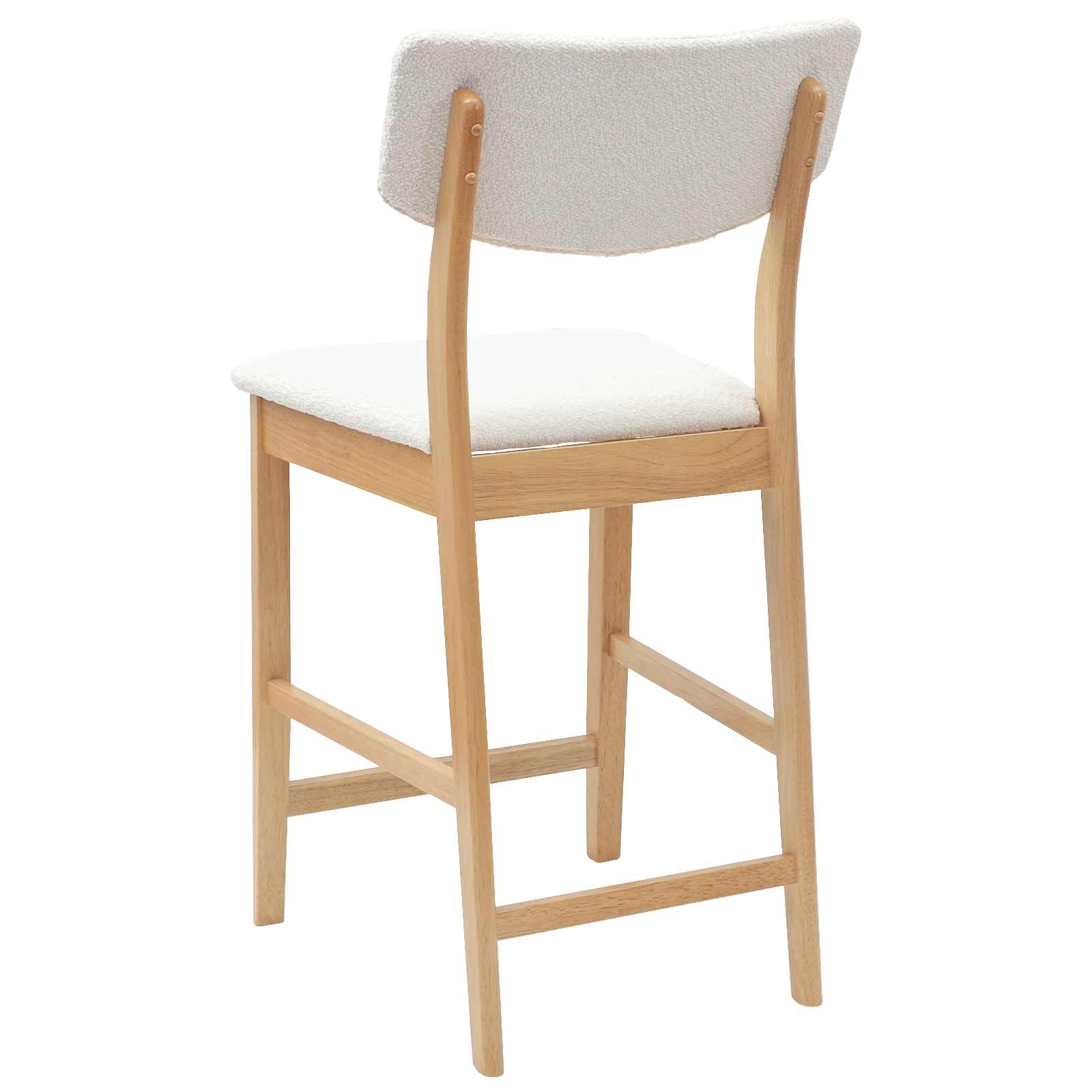 Esszimmerstühle 2 pcs Natur 48 x 49 x 95 cm Massives Gummiholz