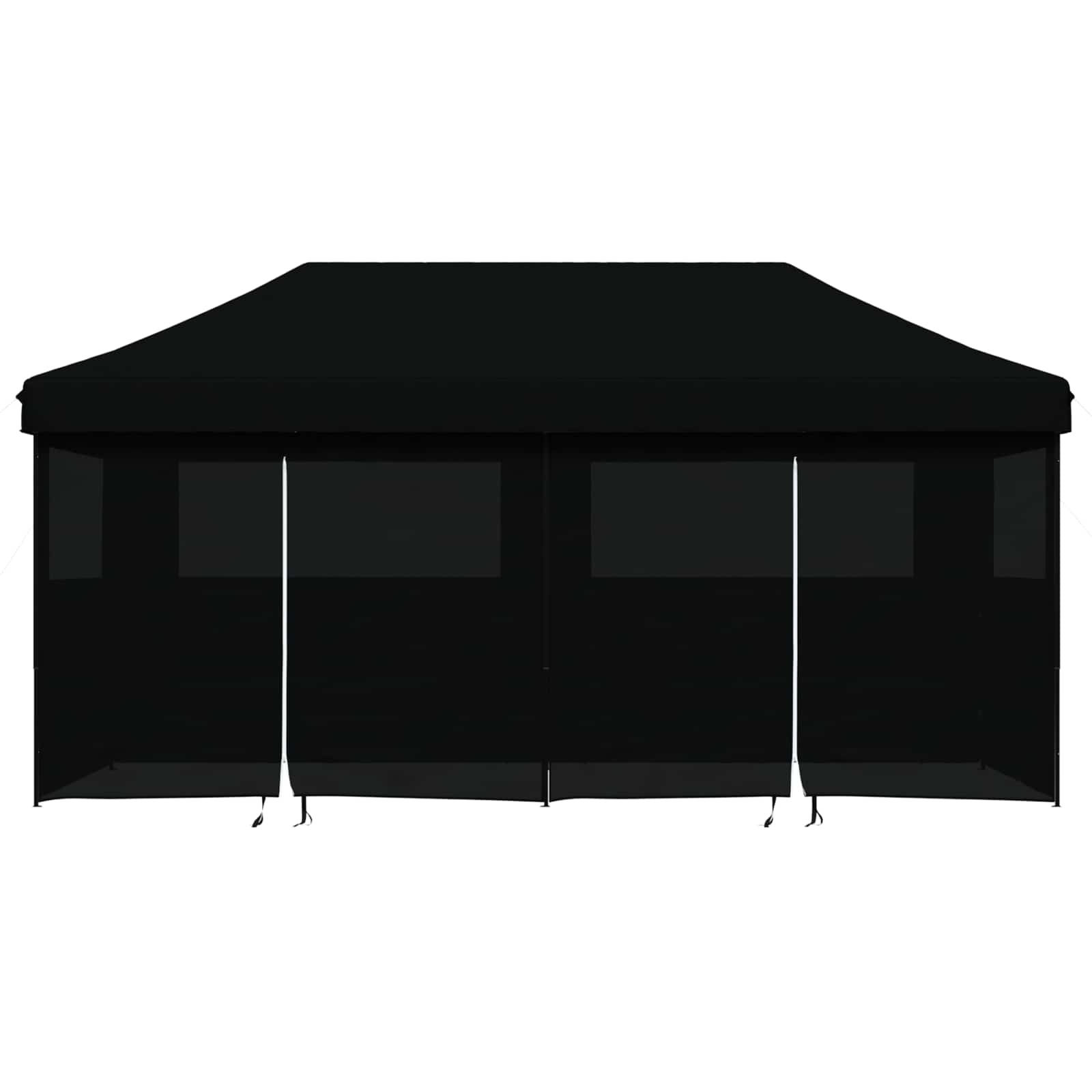 Party-Zelt Schwarz 292 x 580 x 315 cm Oxford-Stoff