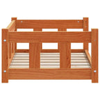 Hundebett Wachsbraun 65,5 x 50 x 28 cm Massives Kiefernholz