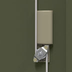 Aufbewahrungsschrank Olive Grün 90 x 40 x 40 cm Stahl