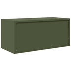 Aufbewahrungsschrank Olive Grün 90 x 40 x 40 cm Stahl