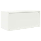 Aufbewahrungsschrank Weiß 90 x 40 x 40 cm Stahl