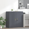 Aufbewahrungsschrank Anthrazit 90 x 40 x 90 cm Stahl
