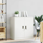 Aufbewahrungsschrank Weiß 90 x 40 x 90 cm Stahl