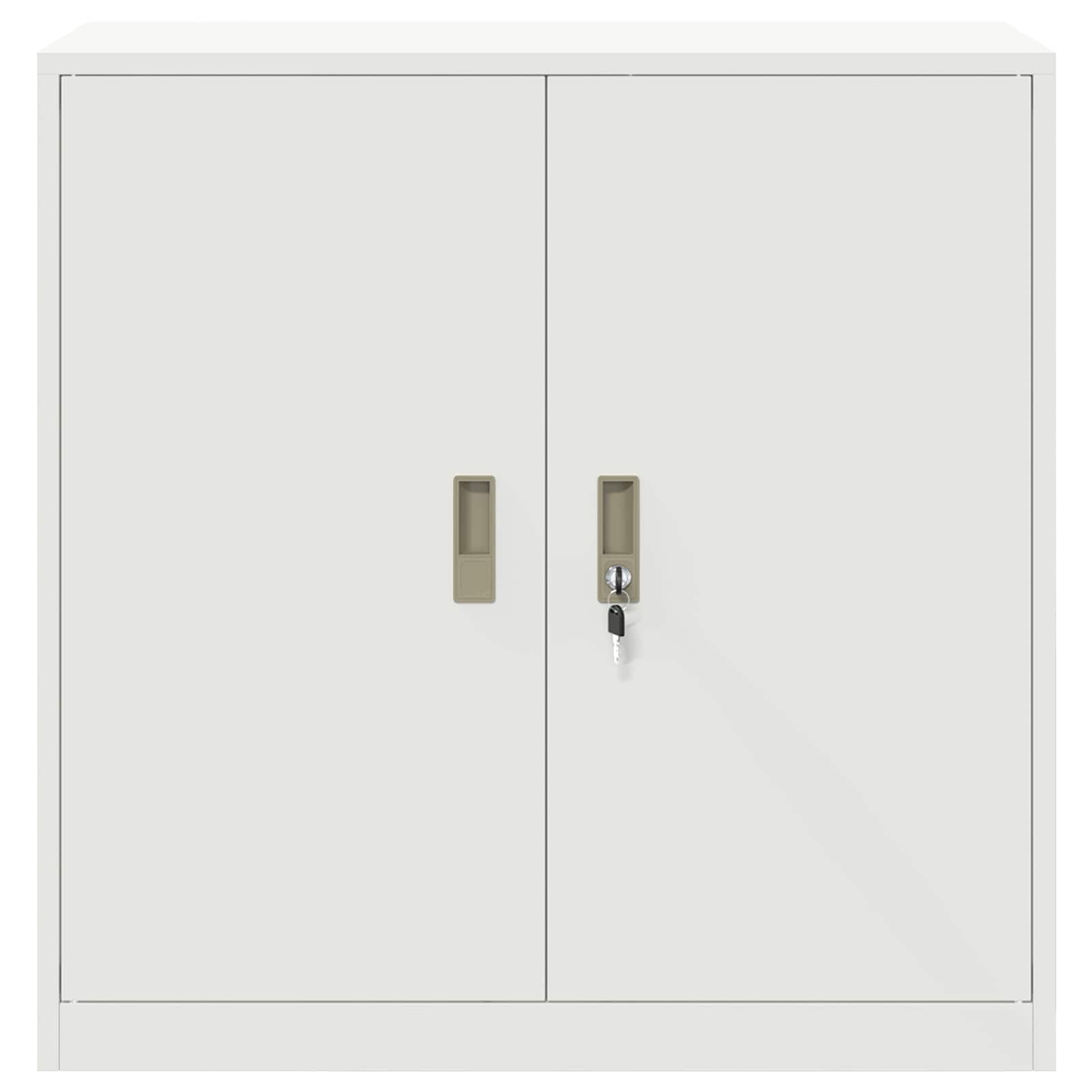 Aufbewahrungsschrank Weiß 90 x 40 x 90 cm Stahl