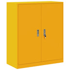 Aufbewahrungsschrank Senfgelb 90 x 40 x 105 cm Stahl