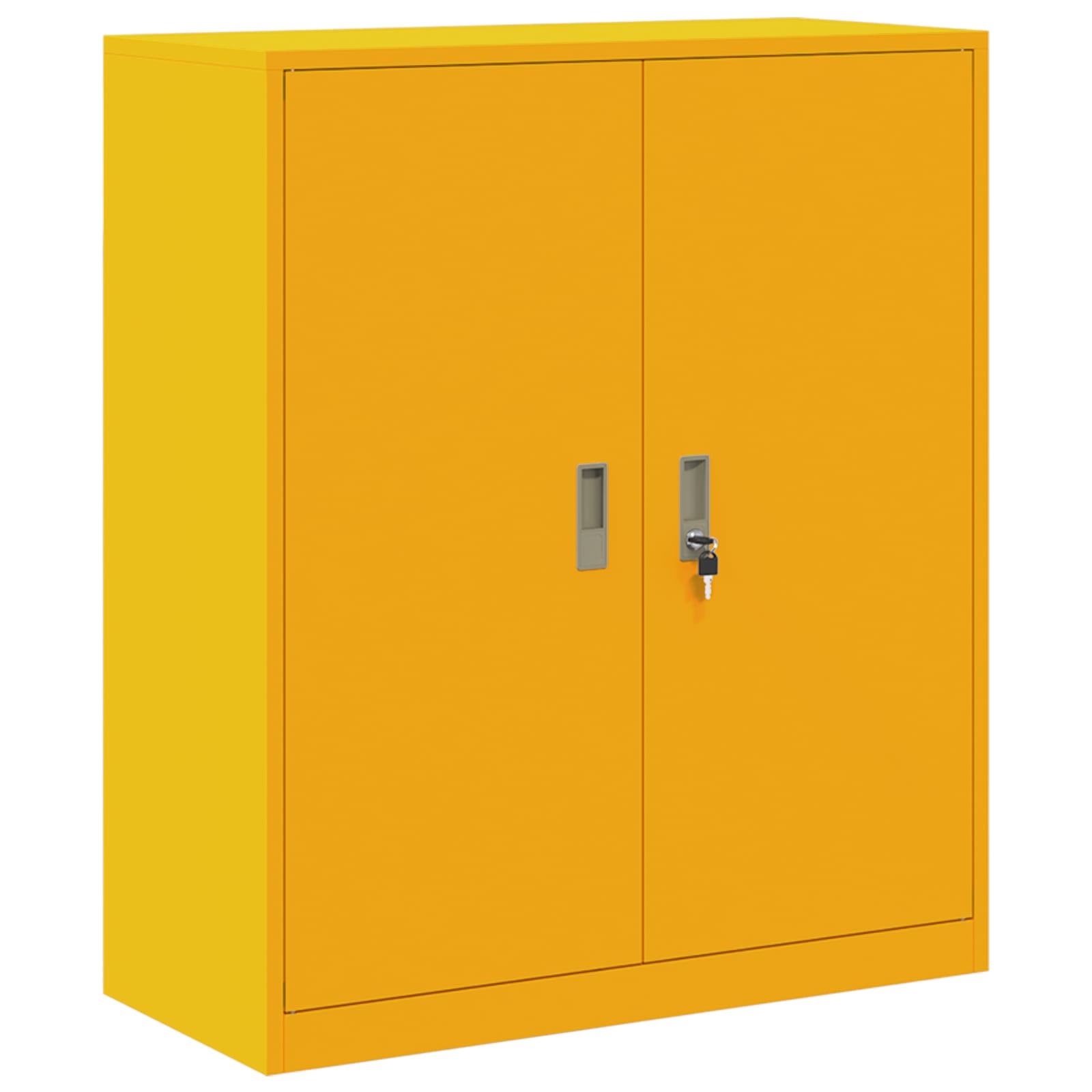 Aufbewahrungsschrank Senfgelb 90 x 40 x 105 cm Stahl