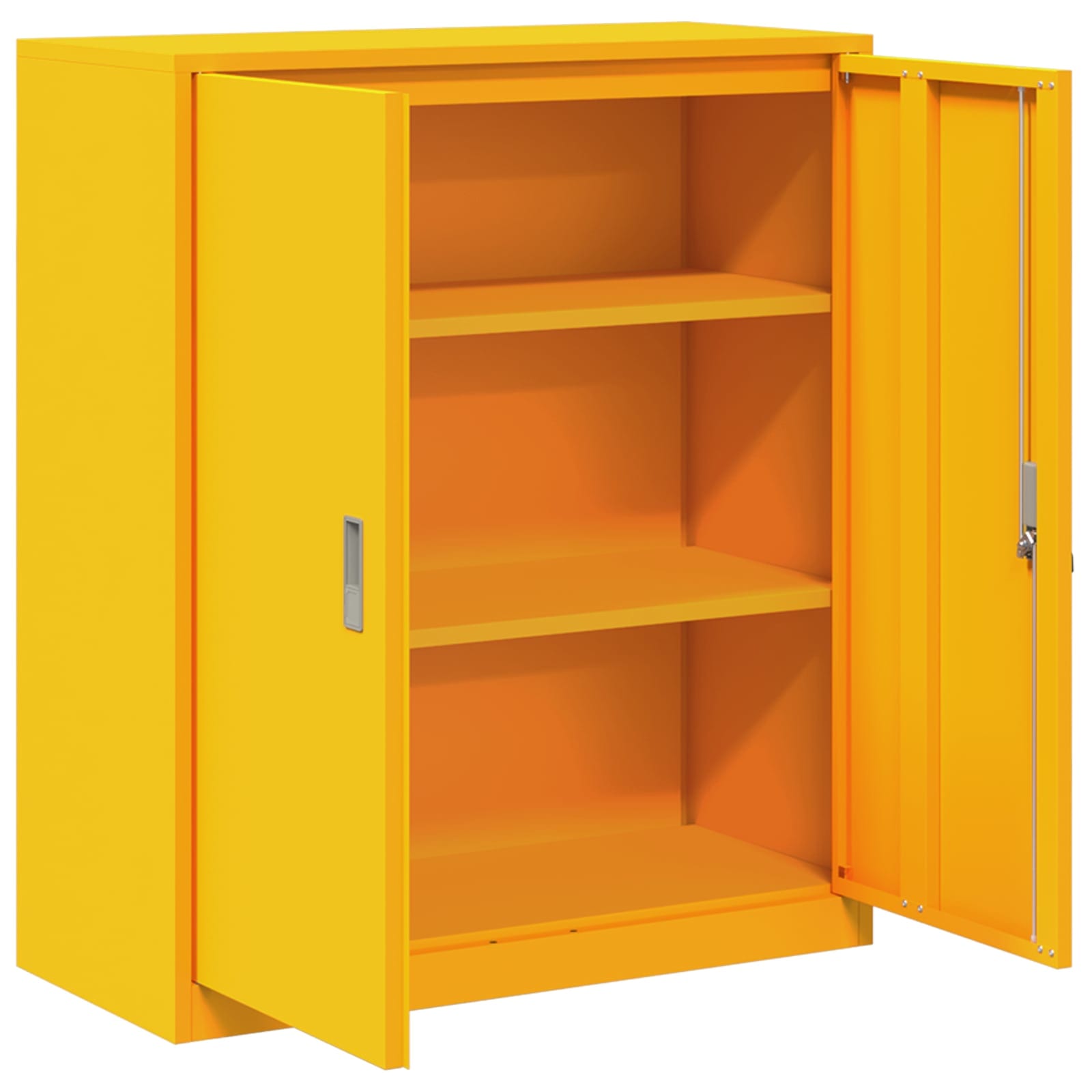 Aufbewahrungsschrank Senfgelb 90 x 40 x 105 cm Stahl