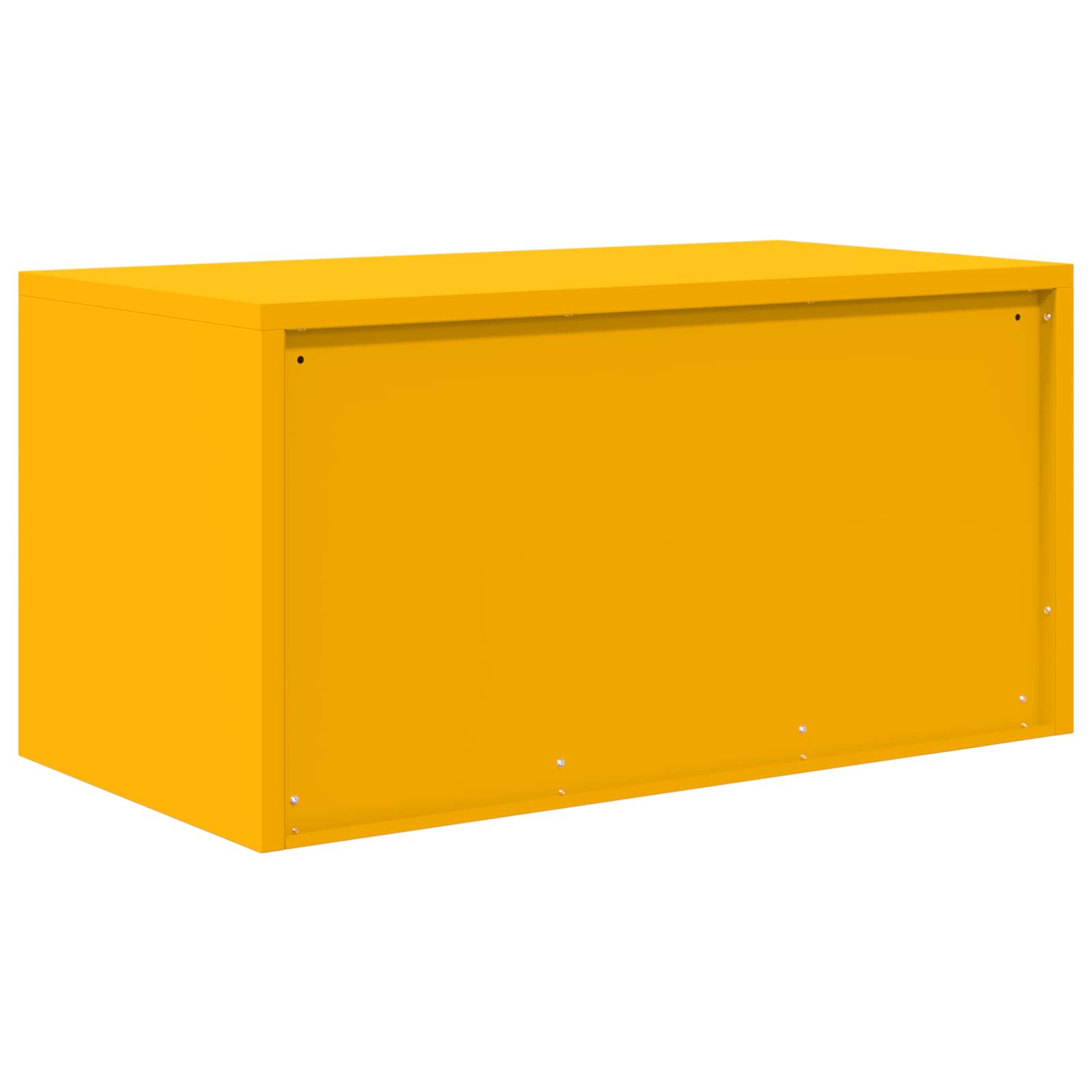 Aufbewahrungsschrank Senfgelb 80 x 40 x 40 cm Stahl