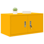 Aufbewahrungsschrank Senfgelb 80 x 40 x 40 cm Stahl