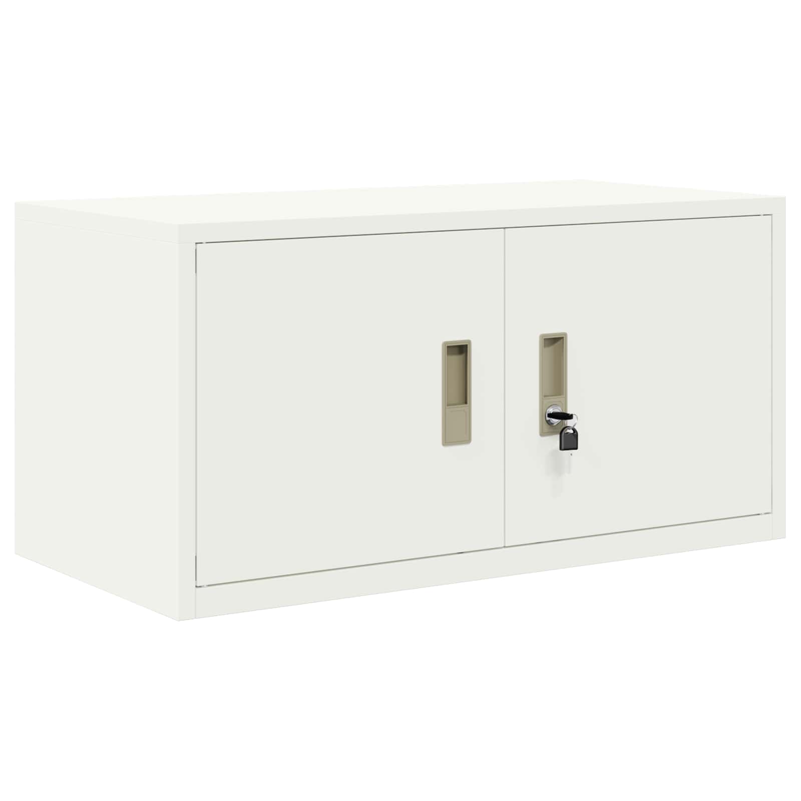 Aufbewahrungsschrank Weiß 80 x 40 x 40 cm Stahl