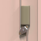 Aufbewahrungsschrank Rosa 80 x 40 x 70 cm Stahl