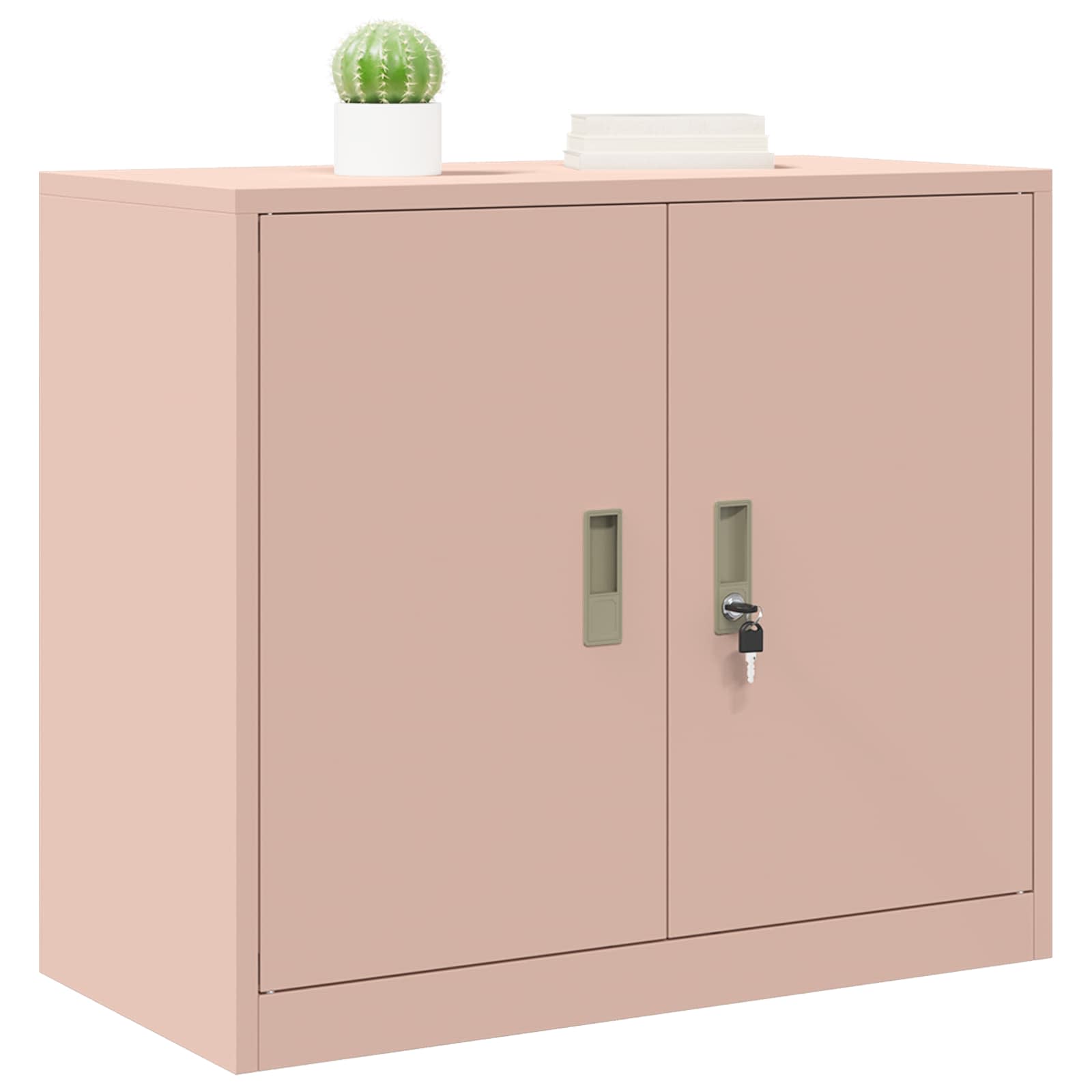 Aufbewahrungsschrank Rosa 80 x 40 x 70 cm Stahl