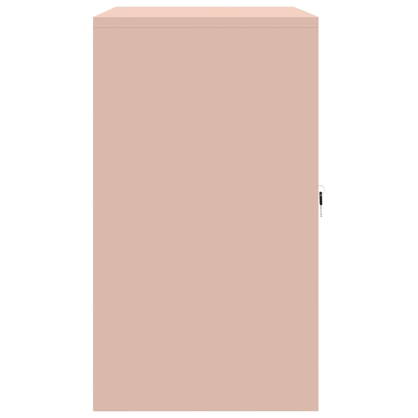 Aufbewahrungsschrank Rosa 80 x 40 x 70 cm Stahl