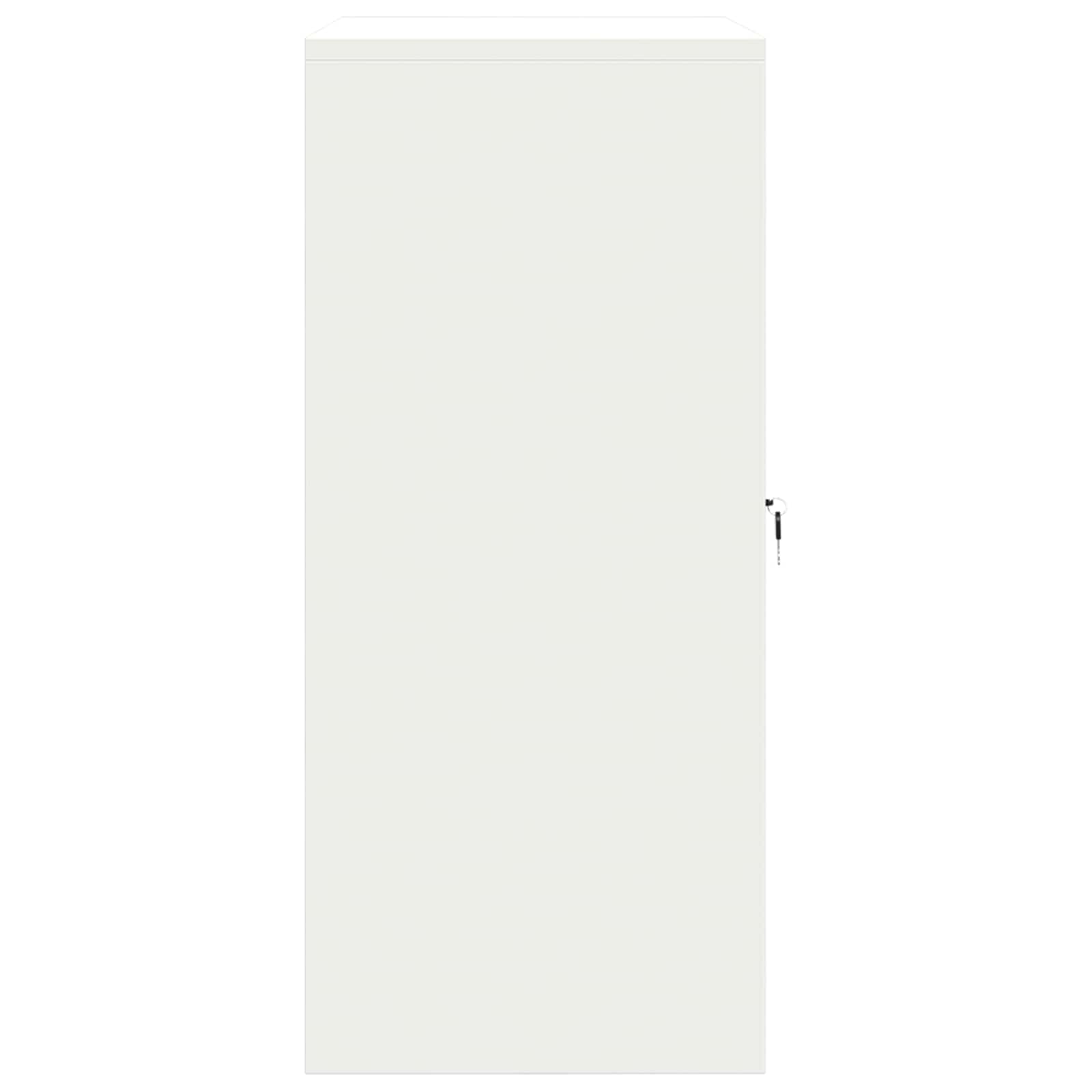 Aufbewahrungsschrank Weiß 80 x 40 x 90 cm Stahl