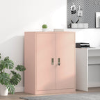 Aufbewahrungsschrank Rosa 80 x 40 x 105 cm Stahl