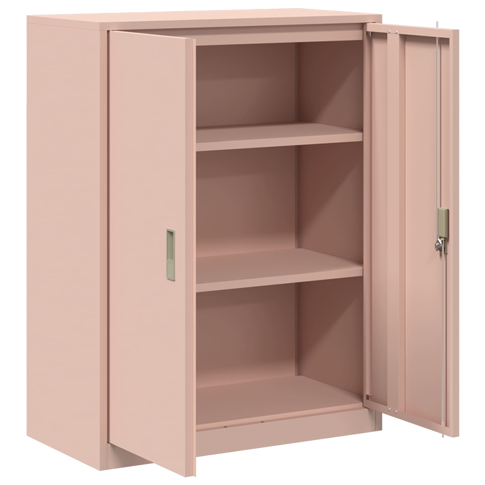 Aufbewahrungsschrank Rosa 80 x 40 x 105 cm Stahl